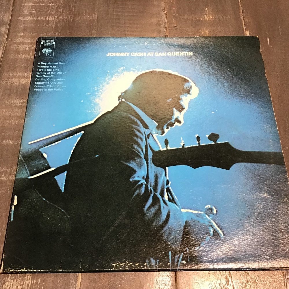 Johnny Cash At San Quentin Vinyl LP (1969) Columbia Record CS-9827